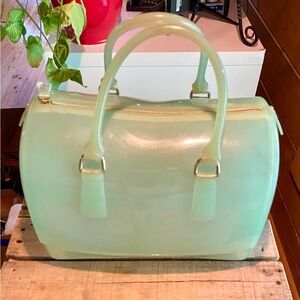 🔥Green Opaque Large Satchel🔥